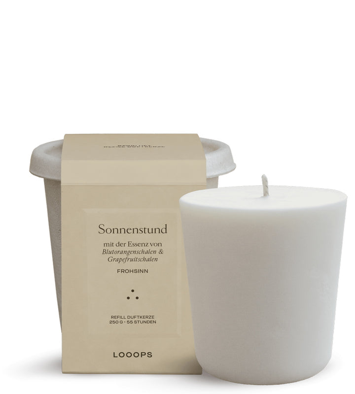 Looops sunshine hour scented candle refill