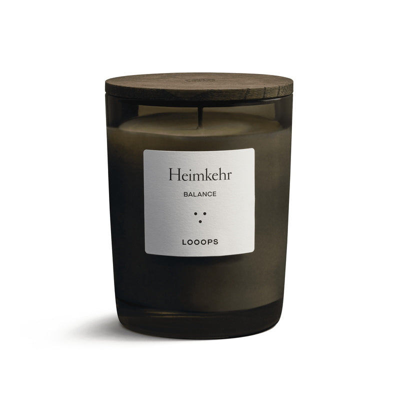 Looops homecoming scented candle with lid