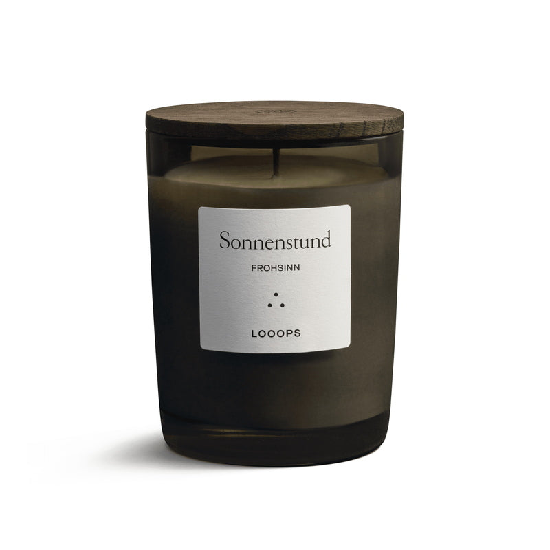 Looops sunshine hour scented candle with lid