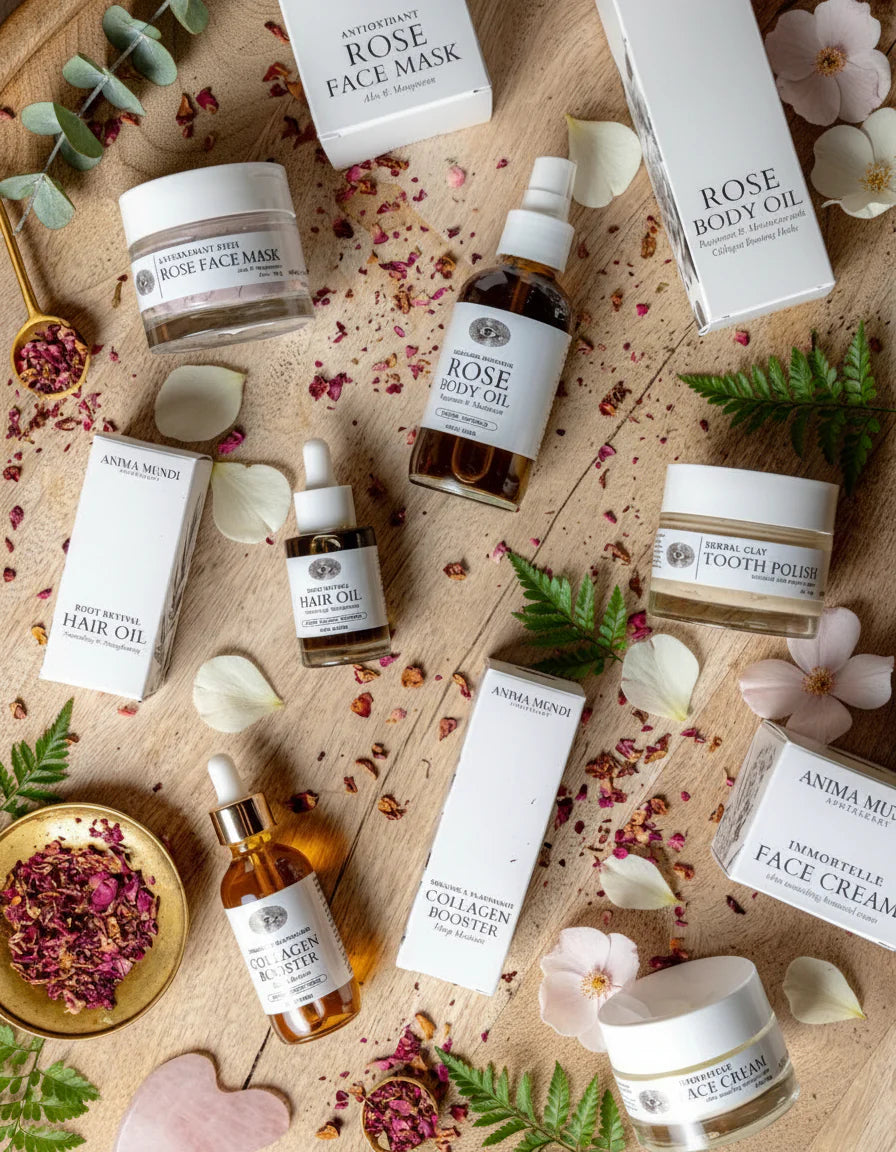 Immortelle Face Cream von Anima Mundi Herbals - mit kombinierbaren Produkten und Inhaltsstoffen