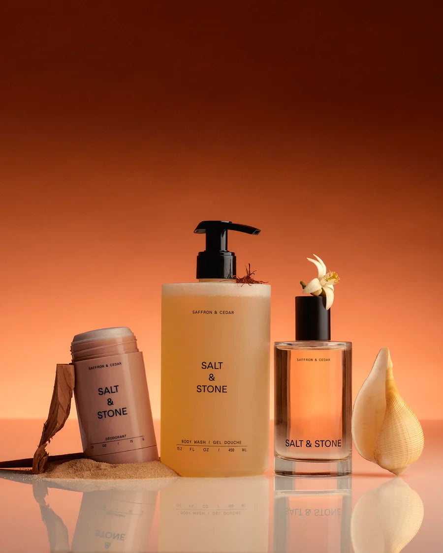 Salt & Stone Body Wash Saffron & Cedar - collection