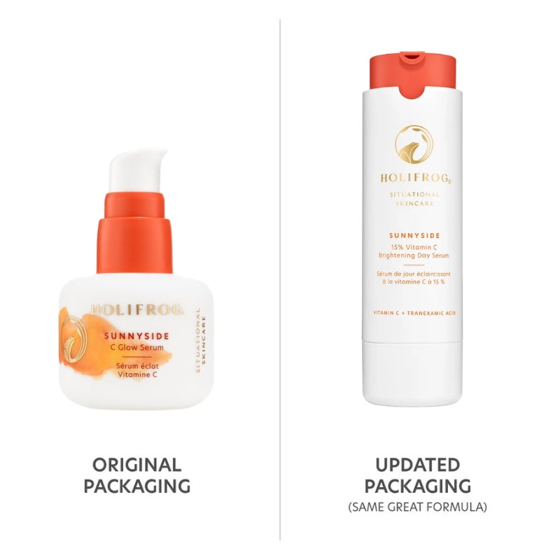 Holifrog Sunnyside C Glow Serum - neues und altes Design