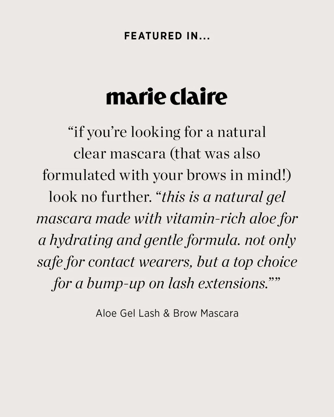 Ere Perez Aloe Gel Lash & Brow Mascara - Empfehlung von Marie Claire