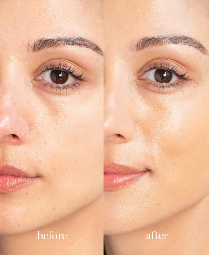 Ere Perez Lychee Crème Corrector Cuatro - im Vorher Nachher Vergleich