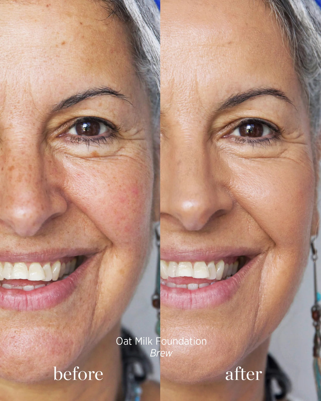 Oat Milk Foundation Brew Before and After Image