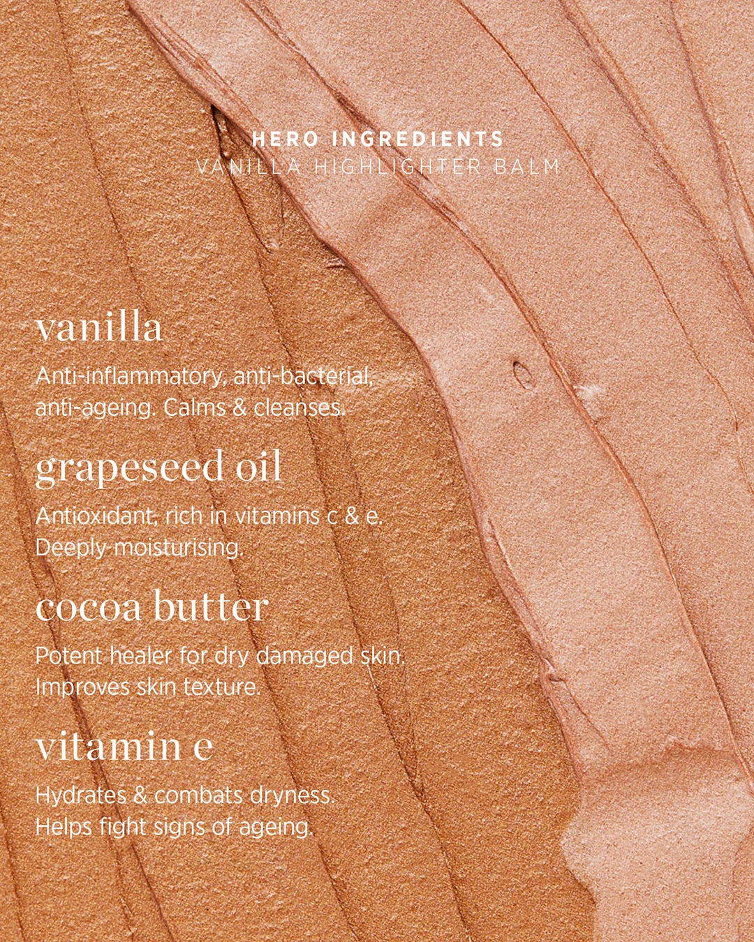 Vanilla Highlighter Balm Sun Halo - Inhaltstoffe