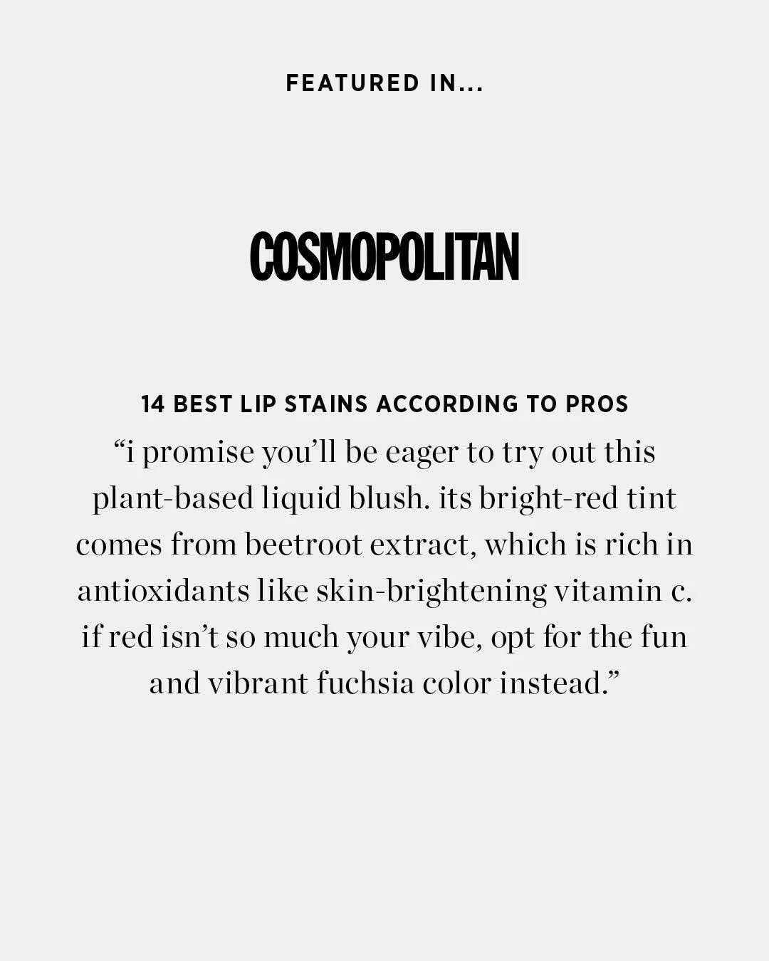 Beetroot Cheek & Lip Tint empfohlen von Cosmopolitan