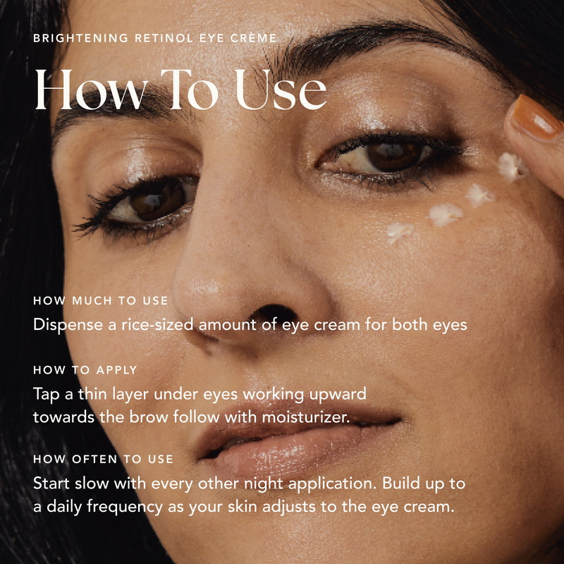 Ranavat Brightening Retinol Eye Crème Radiant Rani How to use