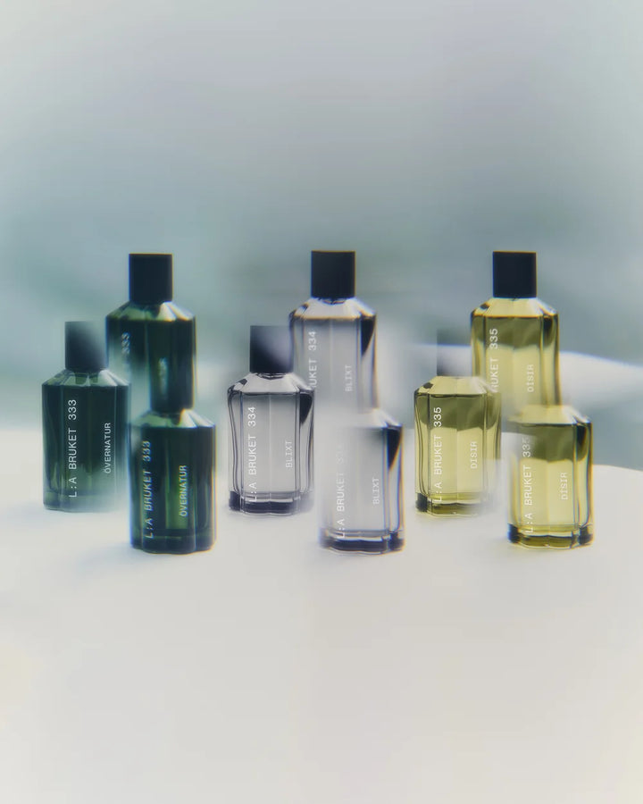 Die drei Eau de Parfums von L:A Bruket – Övernatur, Blixt und Dísir