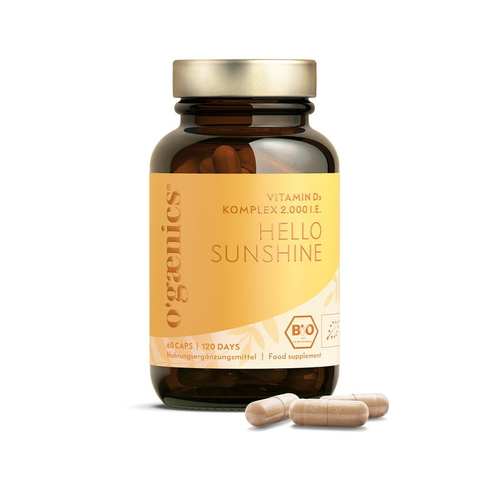 Complejo orgánico de vitamina D3 de Hello Sunshine, 2.000 UI