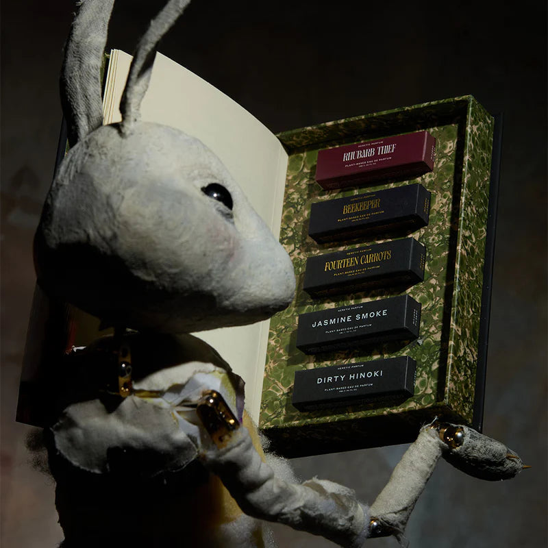 Heretic Parfum Rhubarb Thief Discovery Set  - Bad Bunny zeigt die Parfums