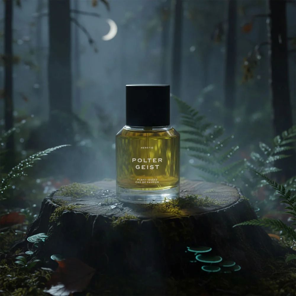 Heretic Parfum Poltergeist Eau de Parfum Flakon im dunklen Wald