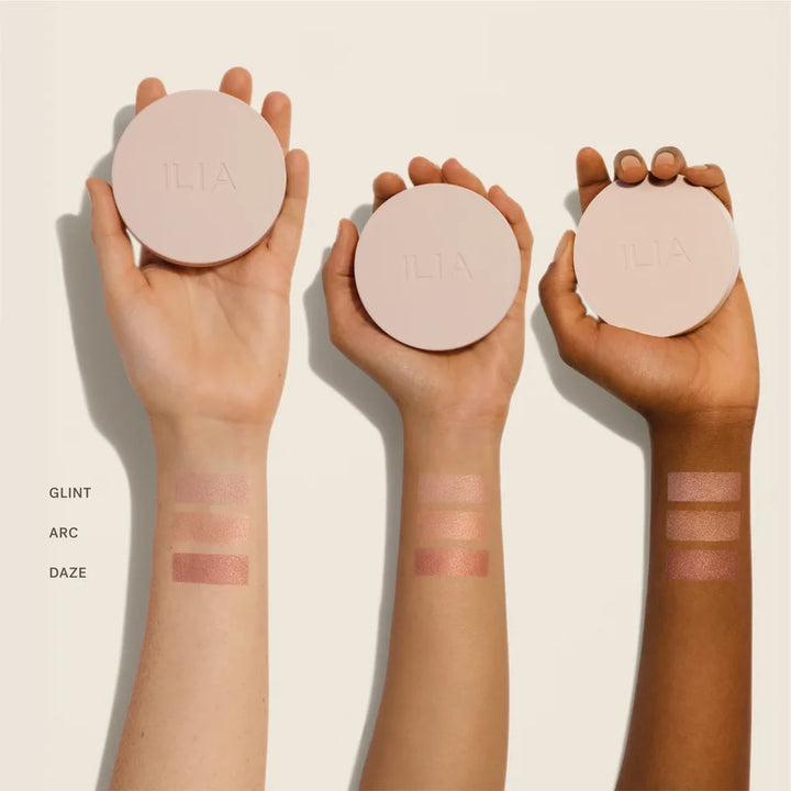 ILIA Beauty Lightshift Cream Highlighter - Alle Swatches