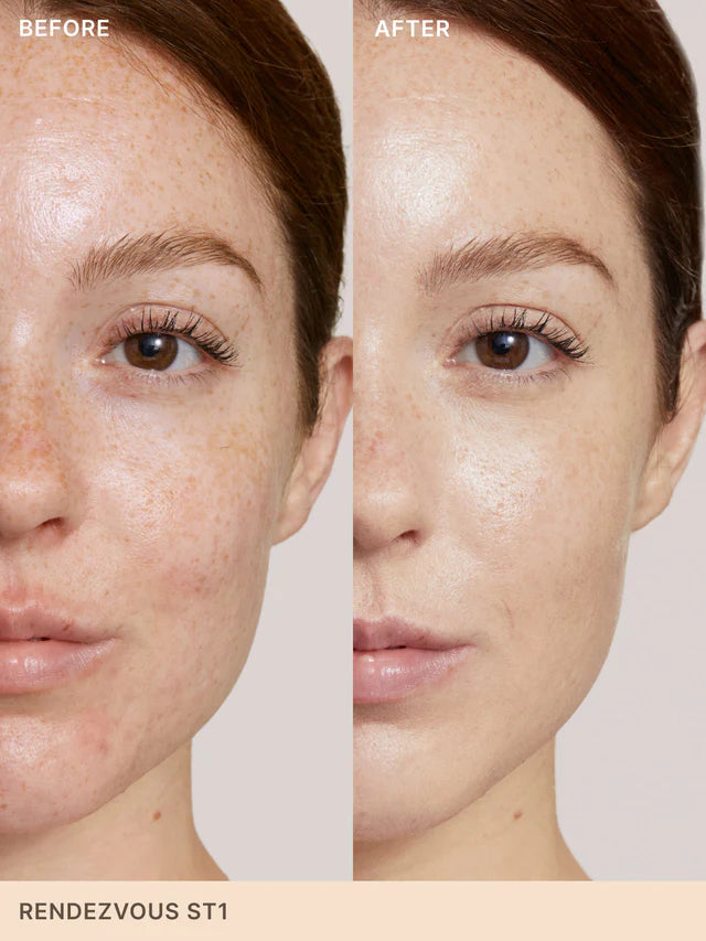 ILIA Skin Tint Rendezvous ST1 auf sehr heller Haut