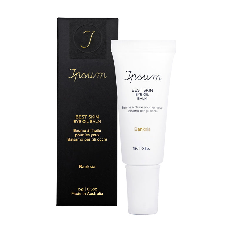 Ipsum Best Skin Eye Oil Balm - with packaging