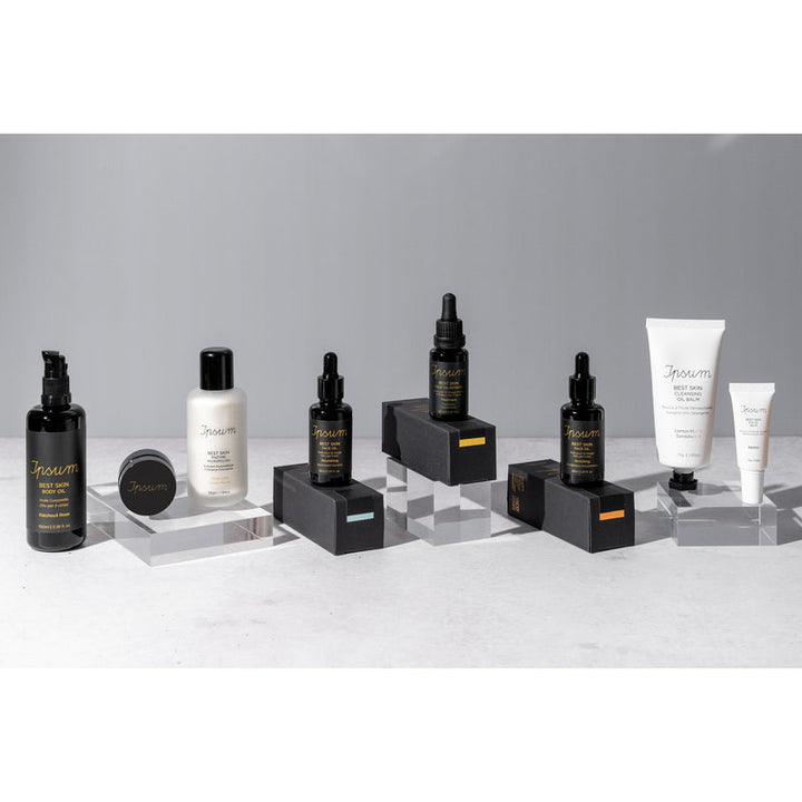 Ipsum Best Skin Eye Oil Balm - group photo of all products