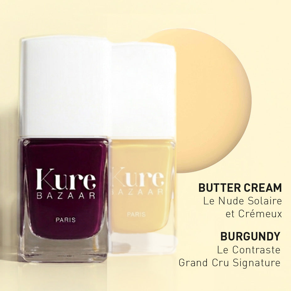Butter Cream von Kure Bazaar - Vorstellung der neuen Lacke, mit Burgundy