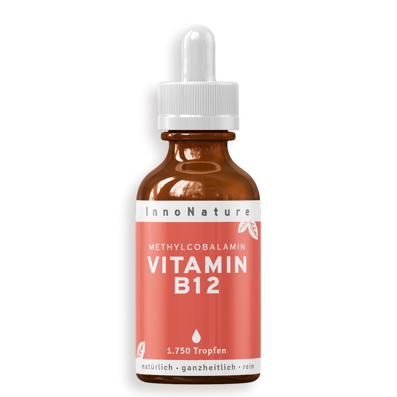 Vitamin B12 drops close up