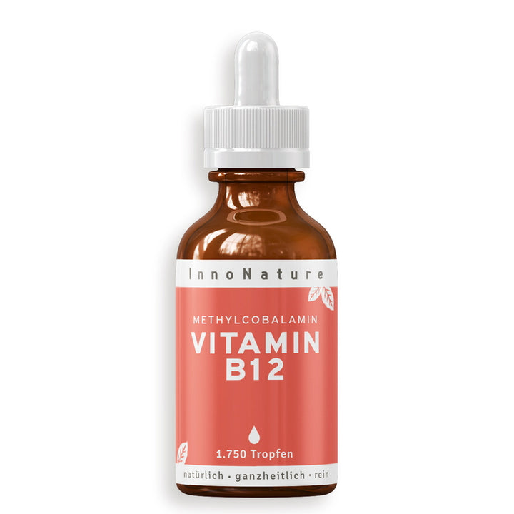 Vitamin B12 drops close up