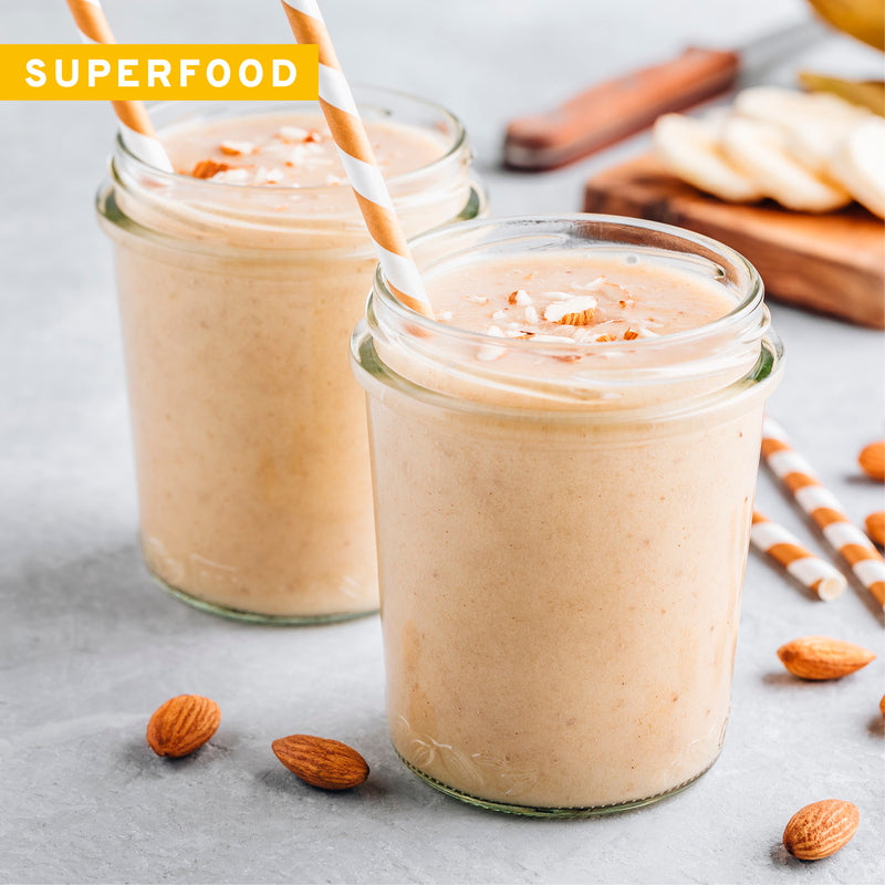 Innonature Vegan Protein Mix Superfood Shake Vanilla - serving suggestion