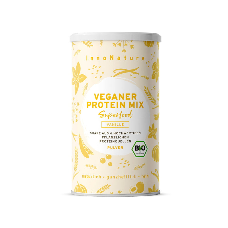 Innonature Vegan Protein Mix Superfood Shake Vanilla - packaging