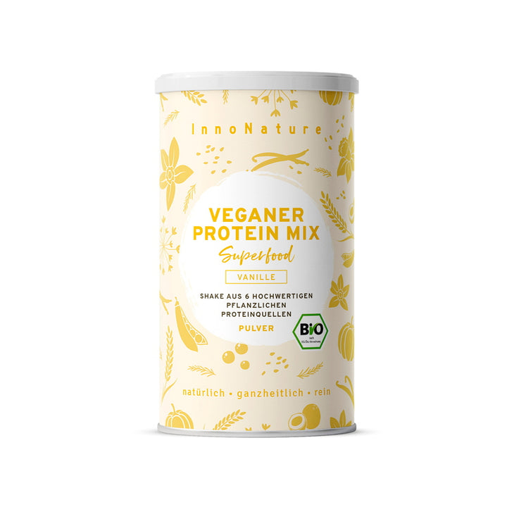 Innonature Veganer Protein Mix Superfood Shake Vanille - Verpackung