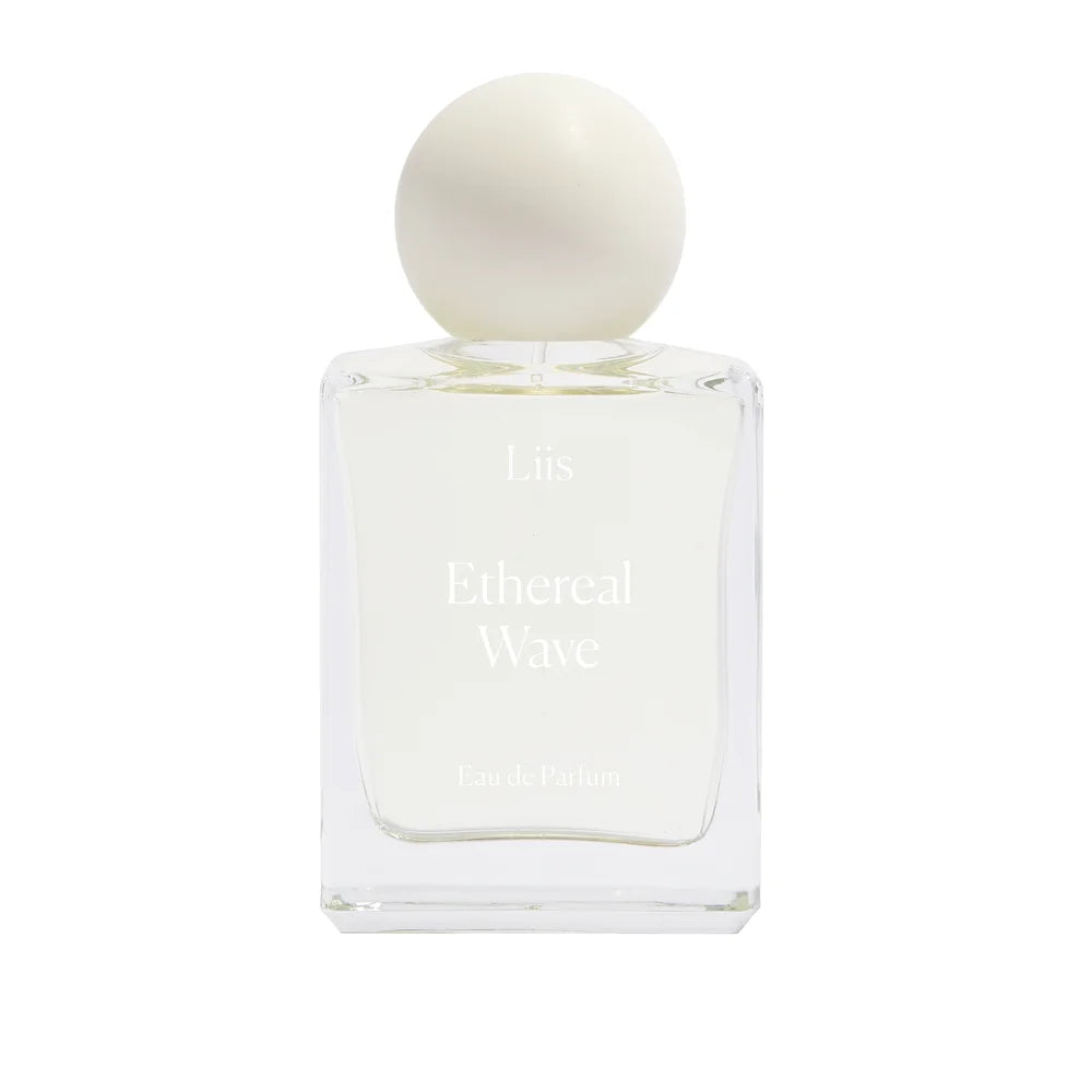 Liis Ethereal Wave Eau de Parfum Flakon auf weißem Hintergrund