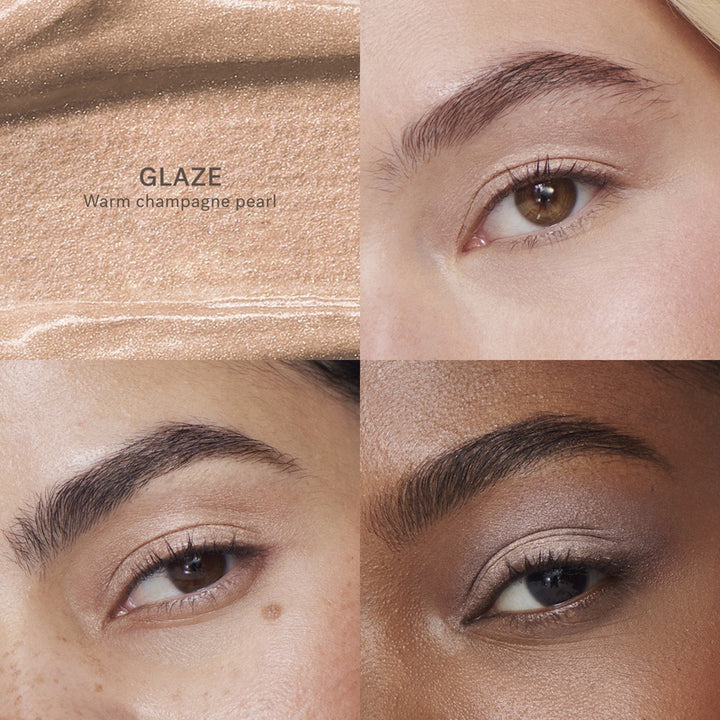 Ilia Liquid Powder Eye Tint - Chromatic Glaze Comparison