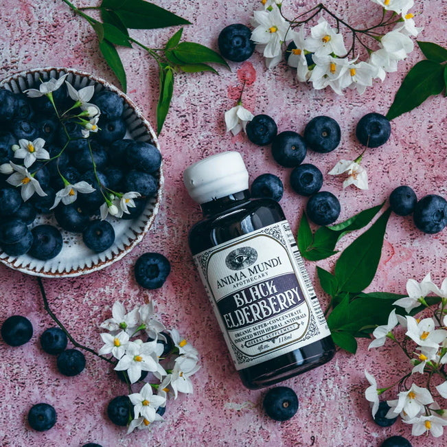 Black Elderberry Syrup: Organic Antiviral Mood