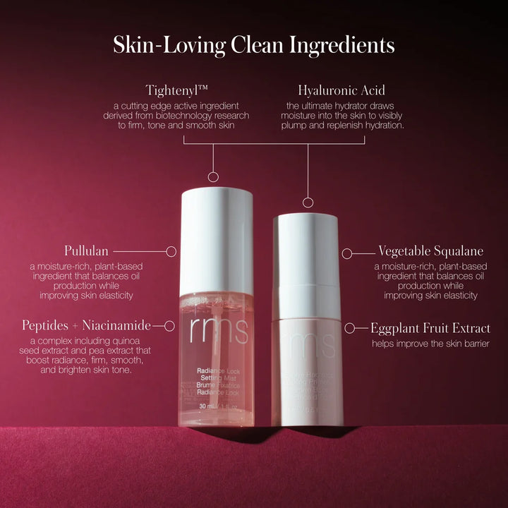 RMS Beauty ReEvolve Radiance Locking Primer und Radiance Lock Setting Mist in Reisegröße