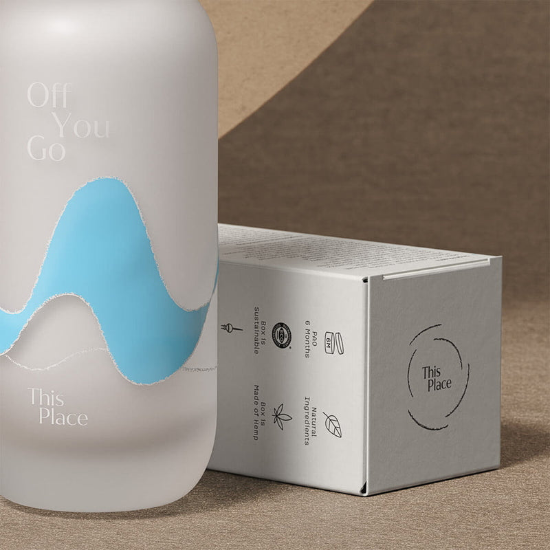 This Place Off You Go - bottle and packaging mood background