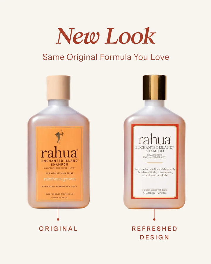 Rahua Enchanted Island Shampoo und Conditioner im neuen Verpackungsdesign