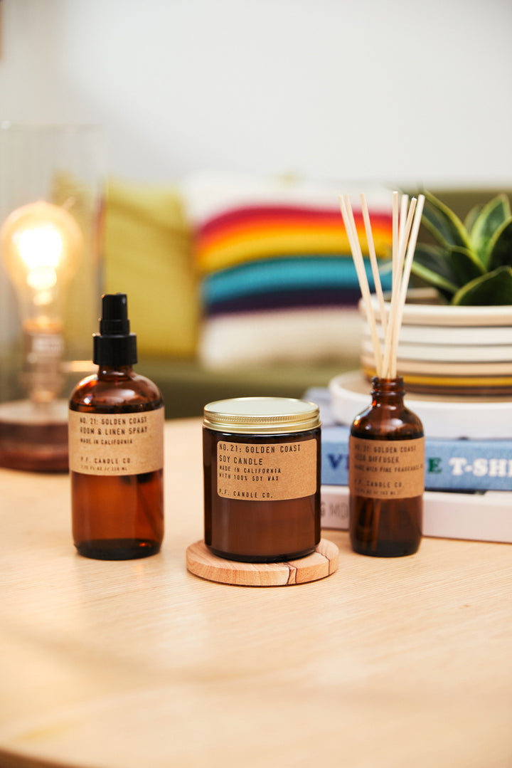 P.F. Candle Co. No. 21 Golden Coast Reed Diffuser Range
