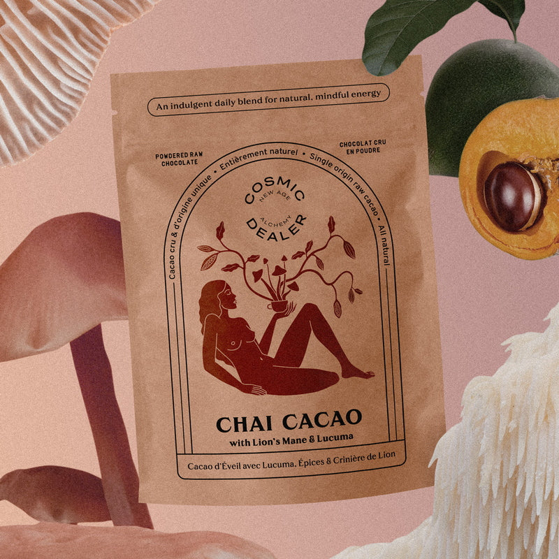 Cosmic Dealer Día del Chai Cacao | Estado de ánimo de energía consciente