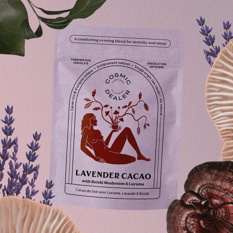 Cosmic Dealer Noche de Cacao Lavanda | Estado de ánimo de sueño tranquilo