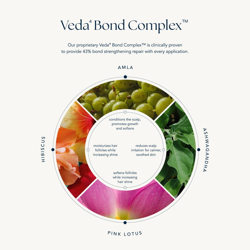 Shampoo rigenerante Veda⁴ Bond Complex - SpiegazioneBalsamo rigenerante Veda⁴ Bond Complex - Ruota