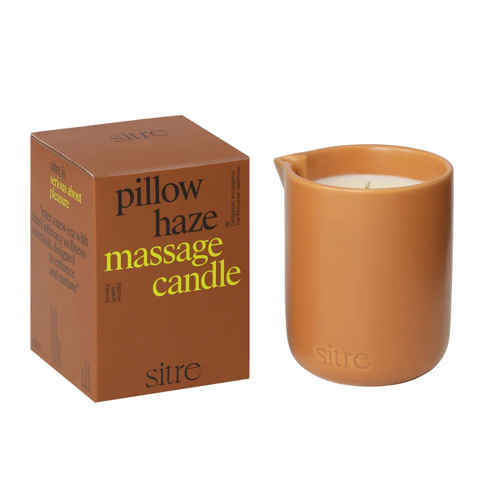 Sitre Pillow Haze 170g - Massage Candle mit pflegendem Körperöl