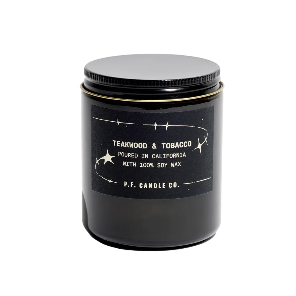 P.F. Candle Co. Teakwood & Tobacco Celestial Duftkerze 204 g