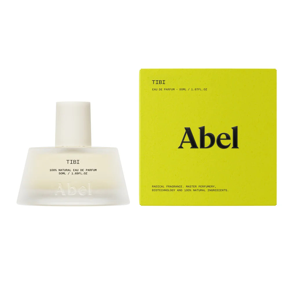Abel Tibi Eau de Parfum – Flakon mit gelber Verpackung