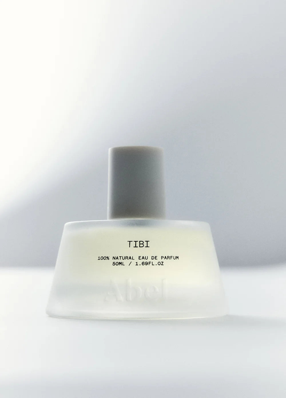 Abel Tibi Eau de Parfum 50 ml – Flakon auf hellem Hintergrund