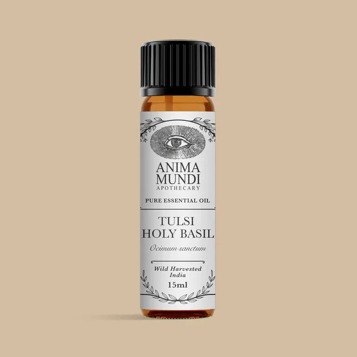 Aceite esencial de albahaca sagrada Tulsi | Cultivado de forma sostenible