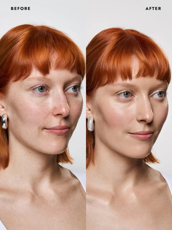 Eben Liquid Serum Foundation 30 ml 02 Balanced Fair - Voher Nachher Bild