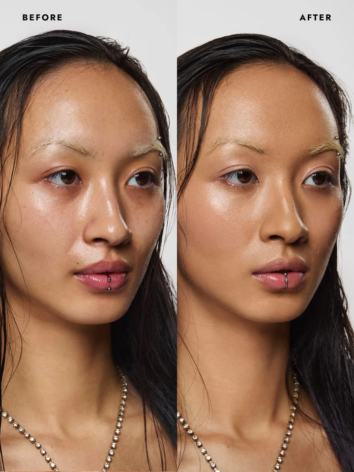 Eben Liquid Serum Foundation 30 ml 4.0 Light Medium - Voher Nachher Vergleich