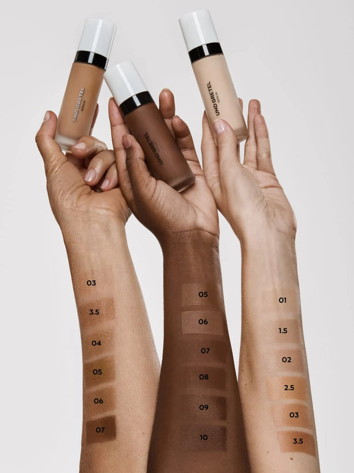 Und Gretel Eben Foundation - Arm Swatches