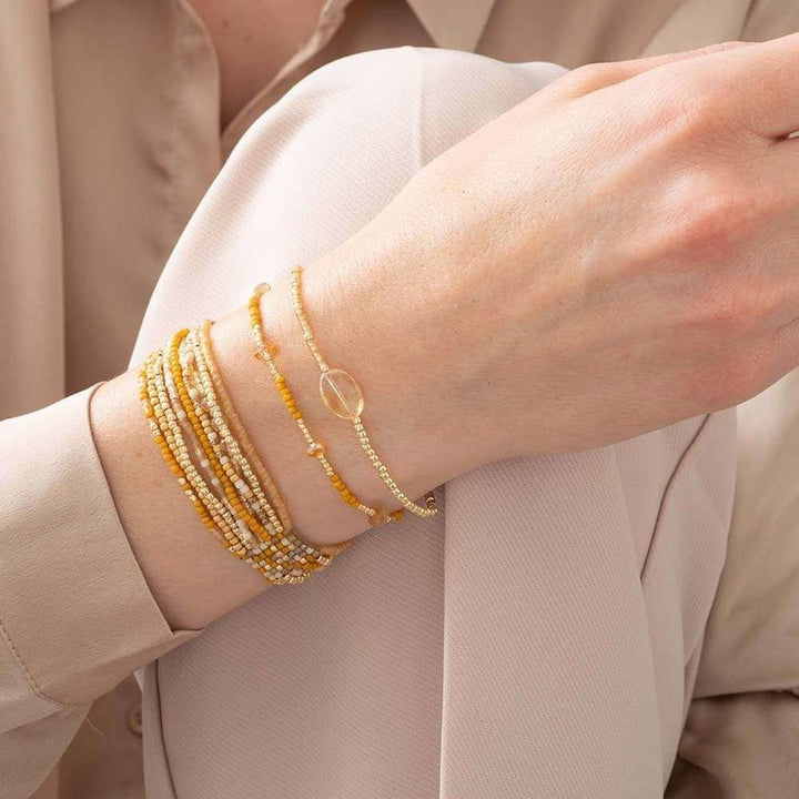 Pulsera Oro Citrino Brillo Bodegón