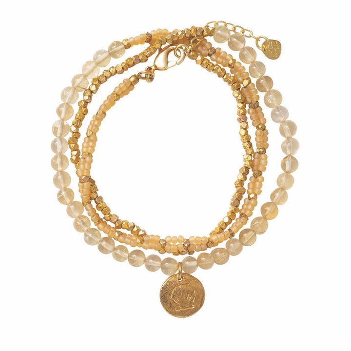 Pulsera de oro con citrinos deslumbrantes