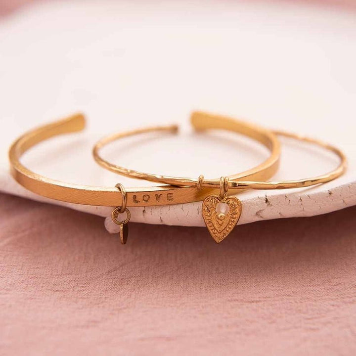 Pulsera de cuarzo rosa puro bañada en oro Mood