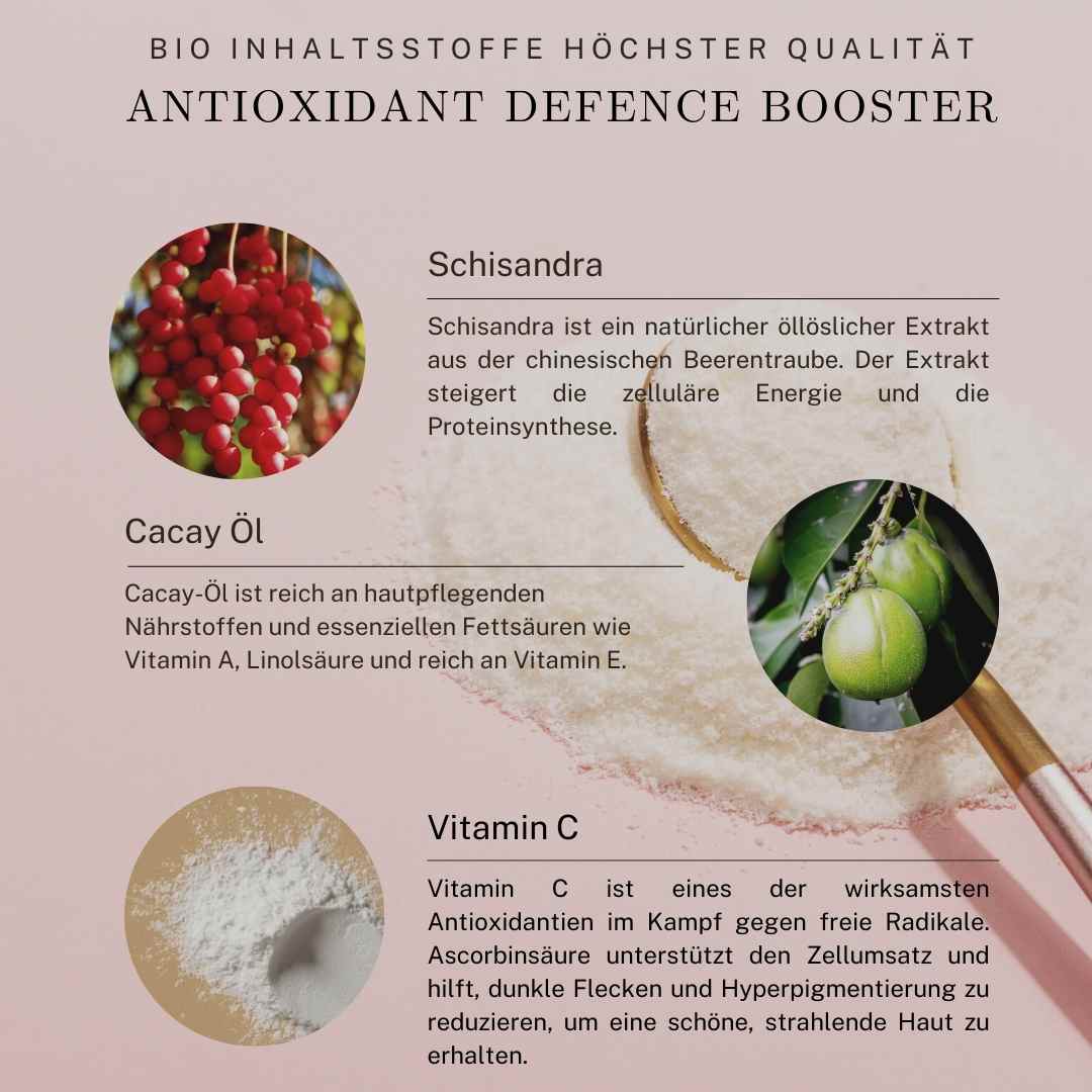 Ingredientes orgánicos potenciadores de defensa antioxidantes