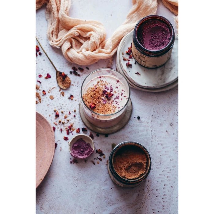 Collagen Booster Dirty Rose Chai: estilo de vida basado en plantas con bebida 2