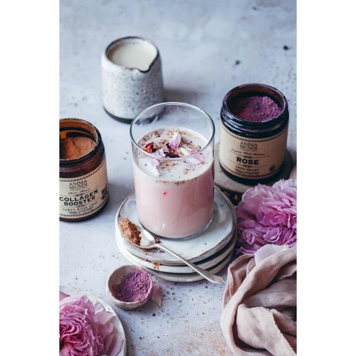 Collagen Booster Dirty Rose Chai: bebida de estilo de vida a base de plantas